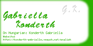 gabriella konderth business card